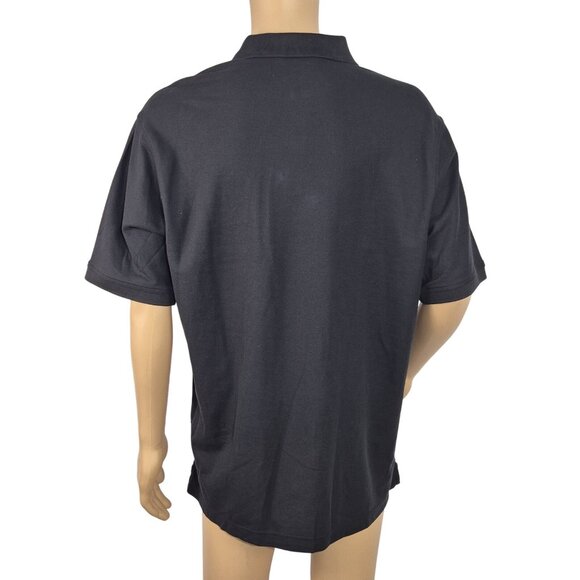 Roundtree & Yorke Gold Label Men’s Size LT Shirt Polo Supima Cotton Black (59) - Picture 4 of 10